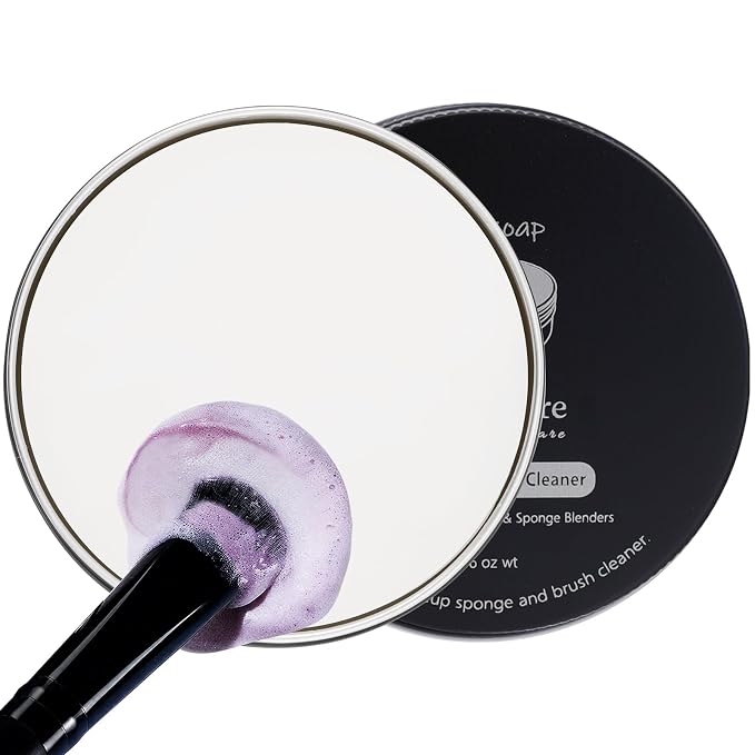DUcare Makeup Brush Cleaner Shampoo Soap Solid Brush Cleaning Mat Removes by DUcare