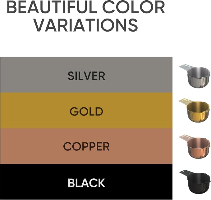 Color Up 1 Cup Measuring Cup – Premium Chrome Stainless Steel, Accurate - Image 4