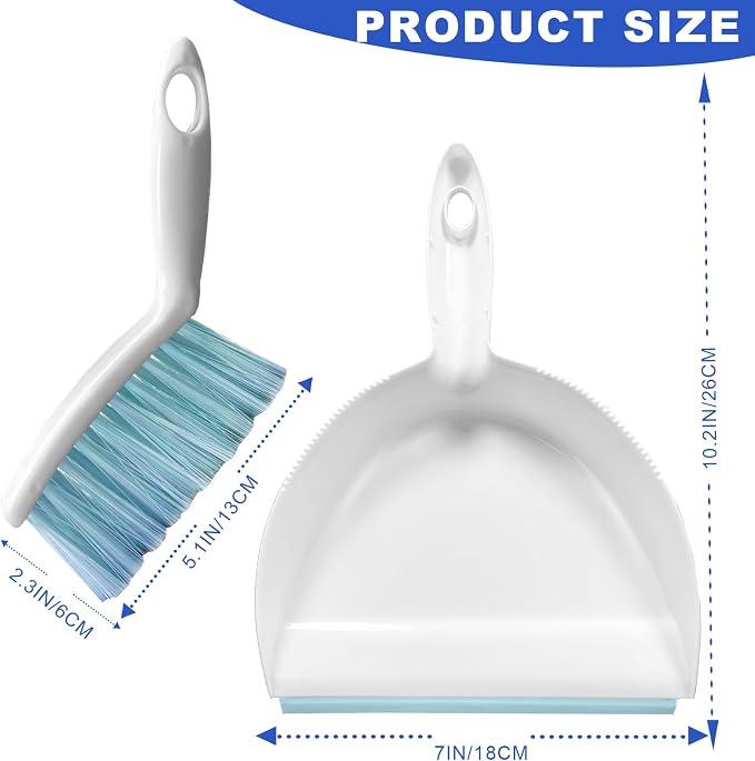 Mini Broom and Dustpan Set Small Dust pan & Brush Set Portable Cleaning Tools - Image 5