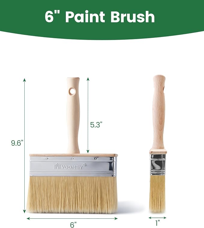 Voomey Deck Stain Brush 6 Inch, Limewash Brush - Image 6