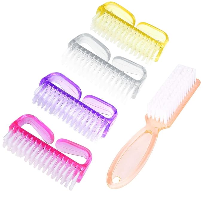 5PCS Handle Grip Nail Brush, Hand Fingernail Scrub Cleaning Brushes by MODENGKONGJIAN