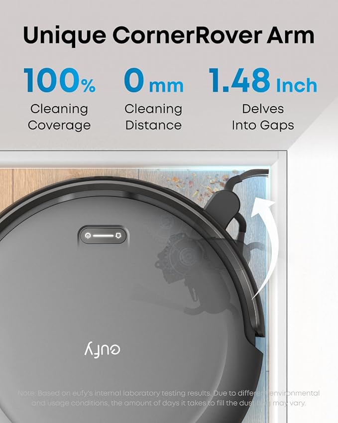 eufy C10 Robot Vacuum Self Emptying, 8 Weeks Hands Free, Advanced Smart Mapping - Image 4