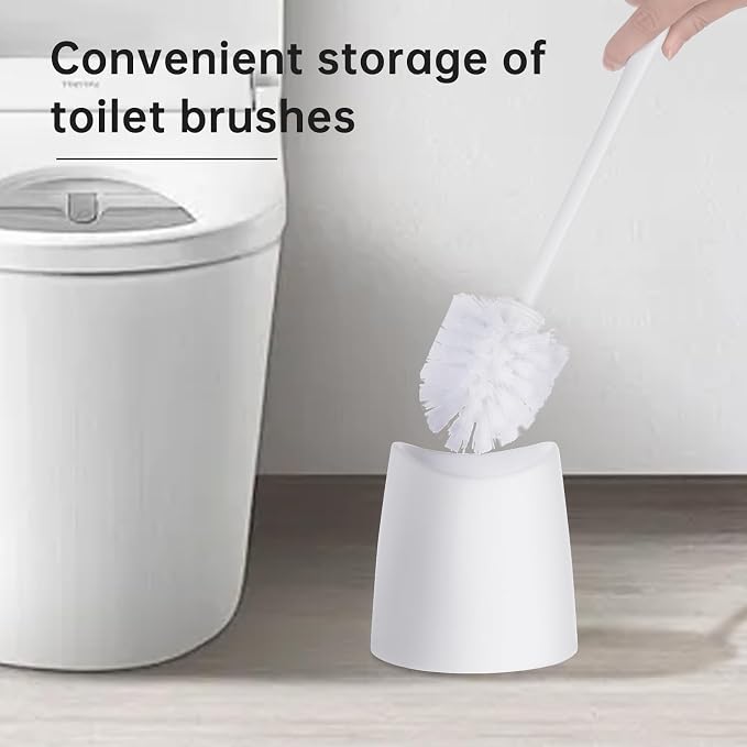 Toilet Brush Holder Only, The Crisp White Toilet Brush Holder is Suitable - Image 4