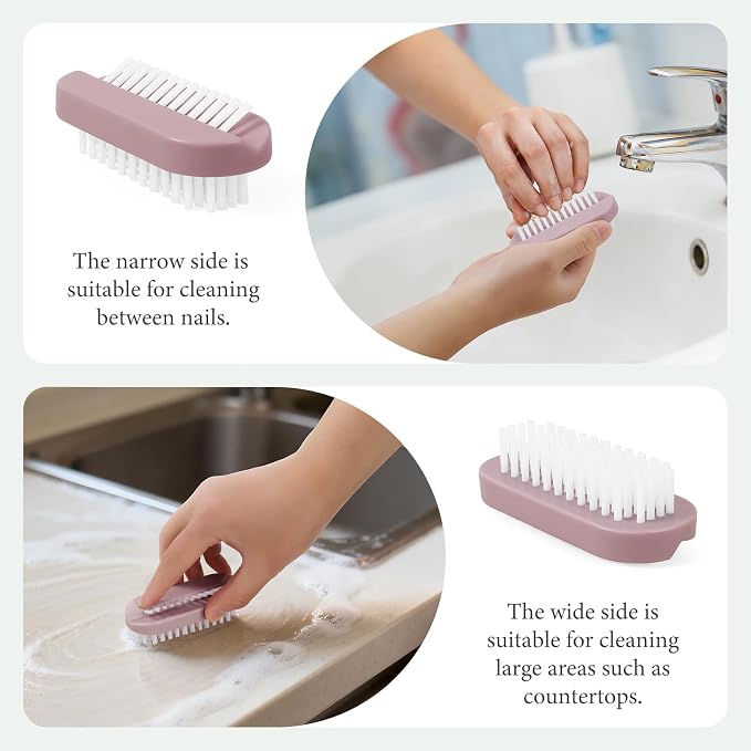 Nail Brush for Cleaning Fingernails, Larbois Deep Cleaning Fingernail Brush Two - Image 3