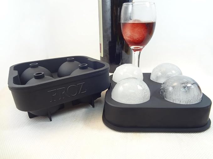 Housewares Solutions Froz Ice Ball Maker – Novelty Food-Grade Silicone Ice Mold - Image 9