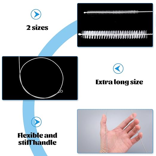 cobee 4 Pcs Straw Cleaner Brush Extra Long, 1m/39in Wire Tube Brushes - Image 3