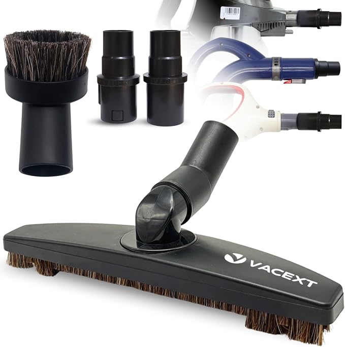 Round Horse Hair Dusting Brush & Hard Floor Attachment by VACEXT