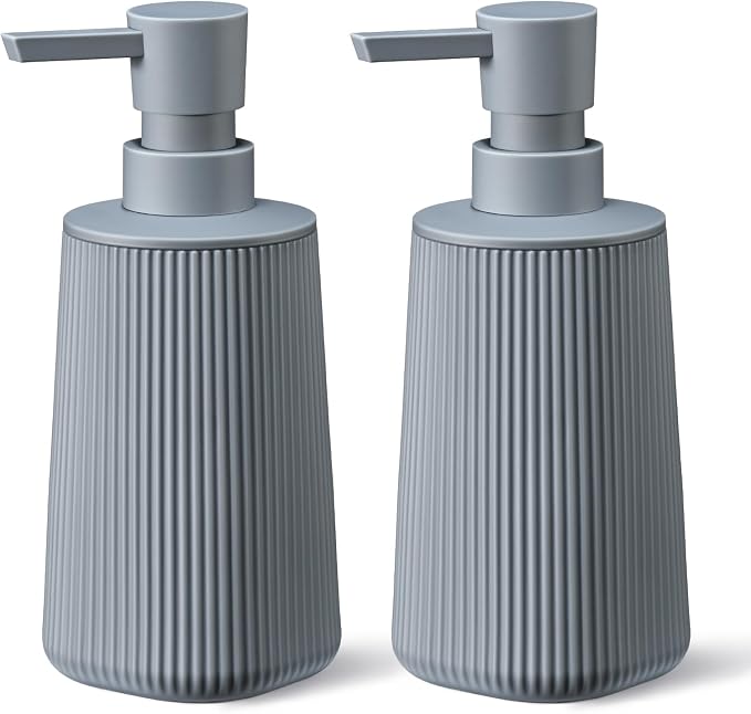 Gray 2 Pack Hand Soap Dispensers by zuxzmj