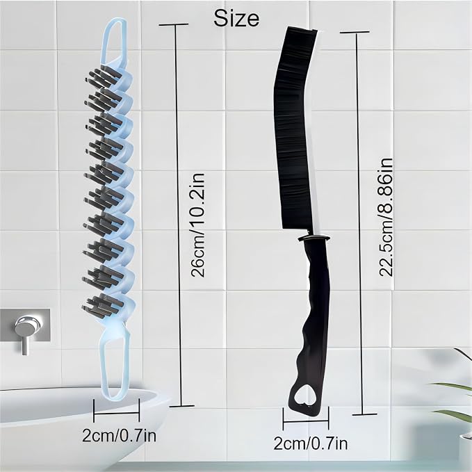 Crevice Cleaning Brush Hard Bristle Grout Brush Scrub Brush Toilet Brush - Image 6