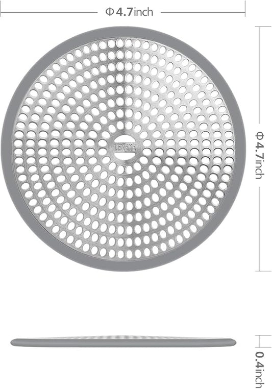 LEKEYE Shower Drain Hair Catcher/Strainer/Stainless Steel and Silicone - Image 2