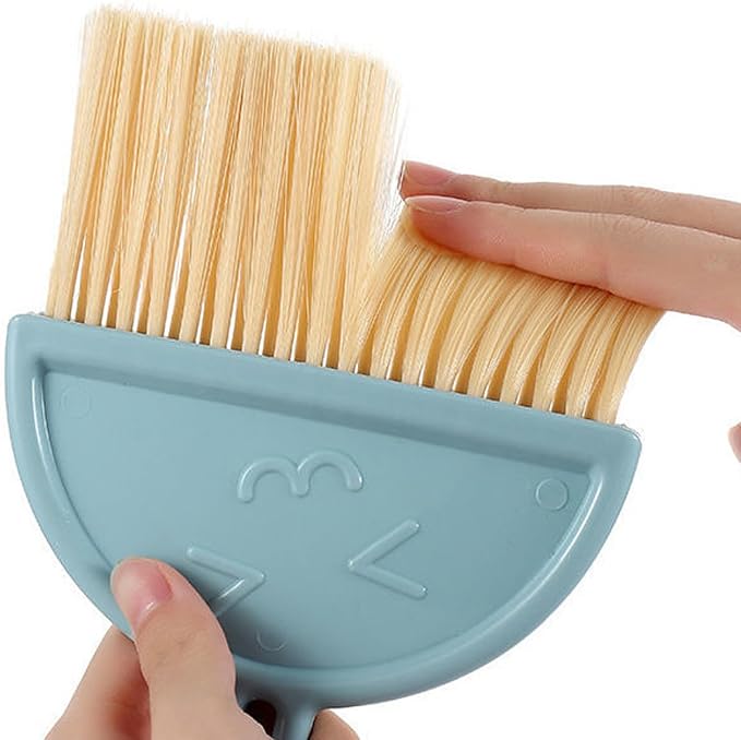 Mini Broom and Dustpan Set for Desk, Small Hanging Keyboard Cleaning Kit - Image 2