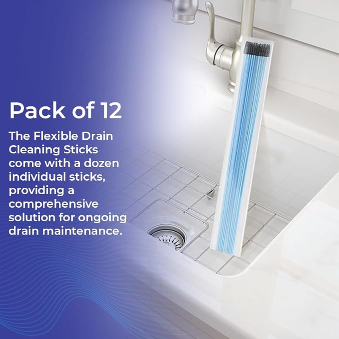 SAGEFINDS Flexible Drain Cleaning Sticks | Quickly Removes Clogs | Effective in - Image 6