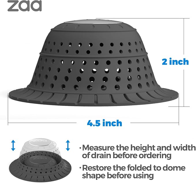 zaa Bathtub Drain Hair Catcher, Premium Silicone Shower Hair Catcher, Bathroom - Image 5
