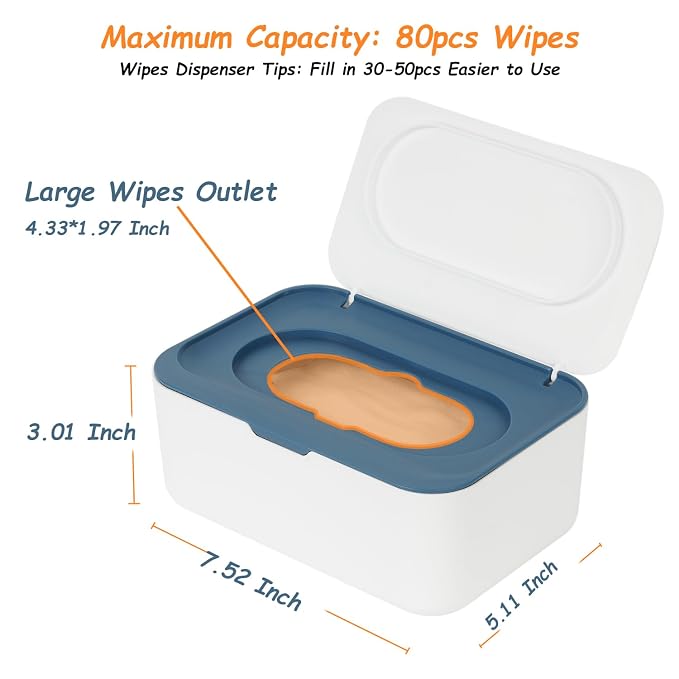 Wipes Dispenser, Wipe Holder for Baby & Adult, Seposeve Refillable Wipe - Image 6