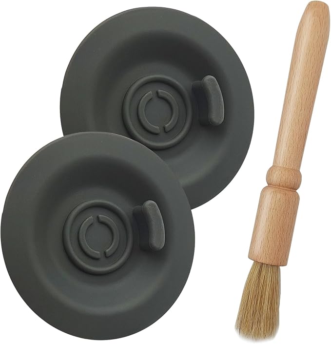 2 Pack 54mm Espresso Cleaning Disc + 1 Coffee Grinder Cleaning Brush, Compatible by XYQMLY