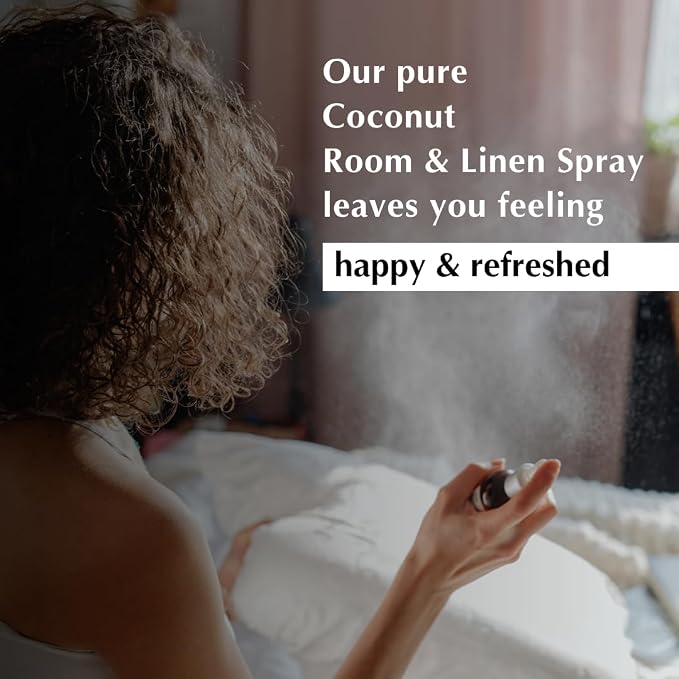 Coconut Room, Linen & Pillow Spray by Aromafume | 100ml/3.38 fl oz | - Image 4