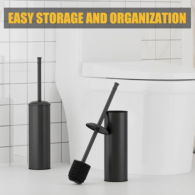 BESy Toilet Brush and Holder, Toilet Cleaner Bowl Set - Image 8