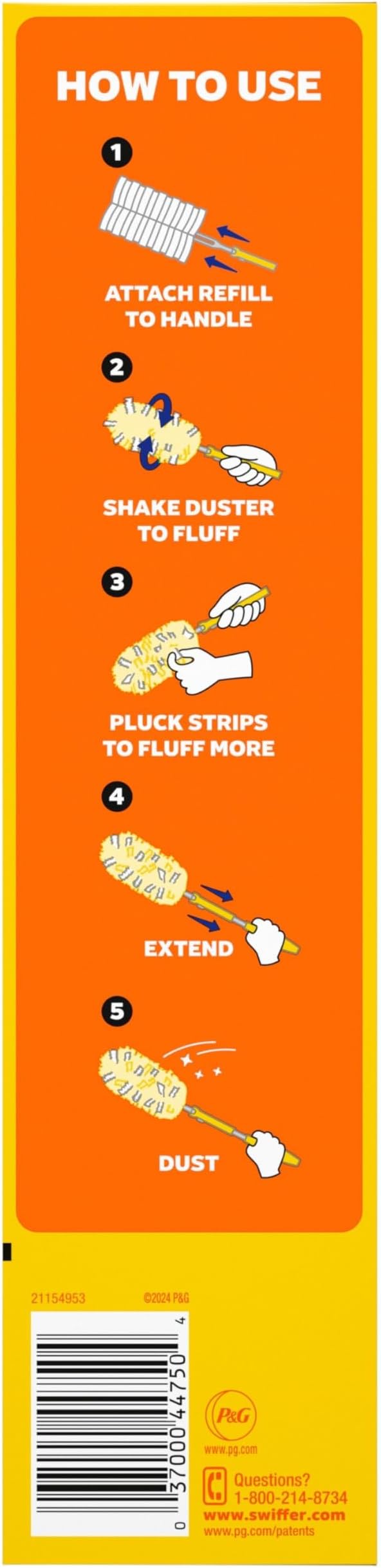 Swiffer Duster Kit with 3 ft Extendable Handle, Heavy Duty Dusting Starter Kit - Image 15