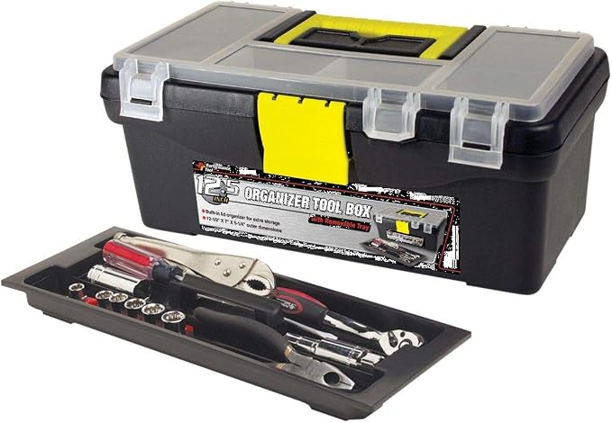 Performance Tool W54012 Heavy Duty Plastic Organizer Tool Box by PerformanceTool