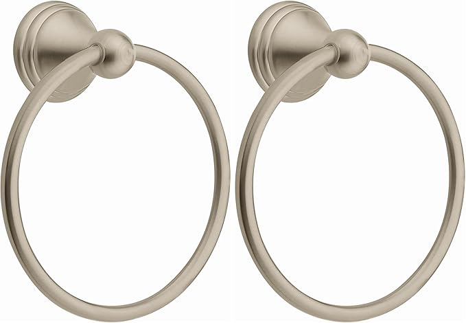 Moen Preston Collection Spot Resist Brushed Nickel 7-inch Bathroom Hand Towel by Moen