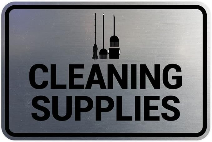 Signs ByLITA Classic Framed Cleaning Supplies Sign by SignsByLITA