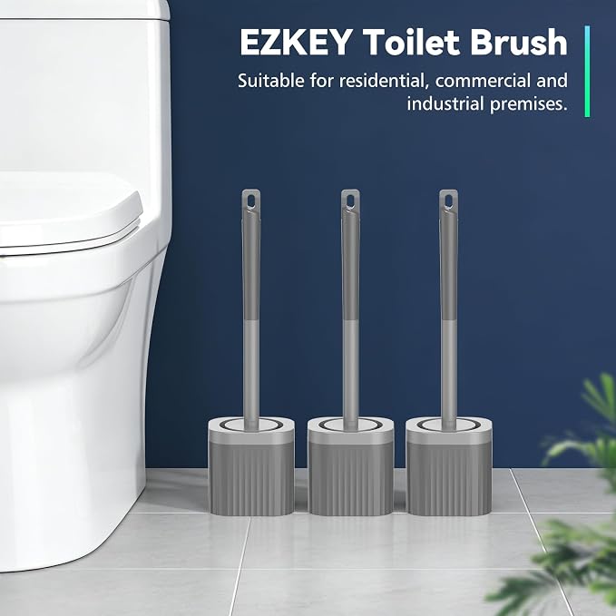 Toilet Brush, Compact Toilet Brush and Holder Set - Image 7