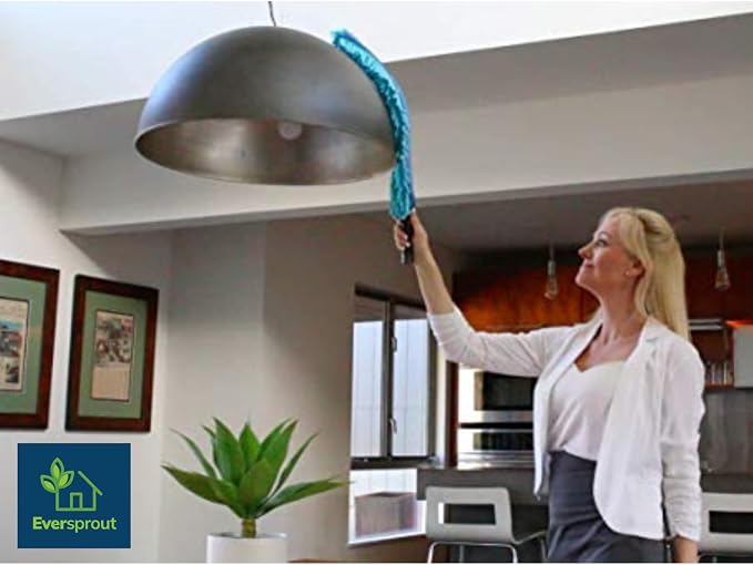 EVERSPROUT Flexible Microfiber Ceiling & Fan Duster | Extra-Long 25'' Duster | - Image 6