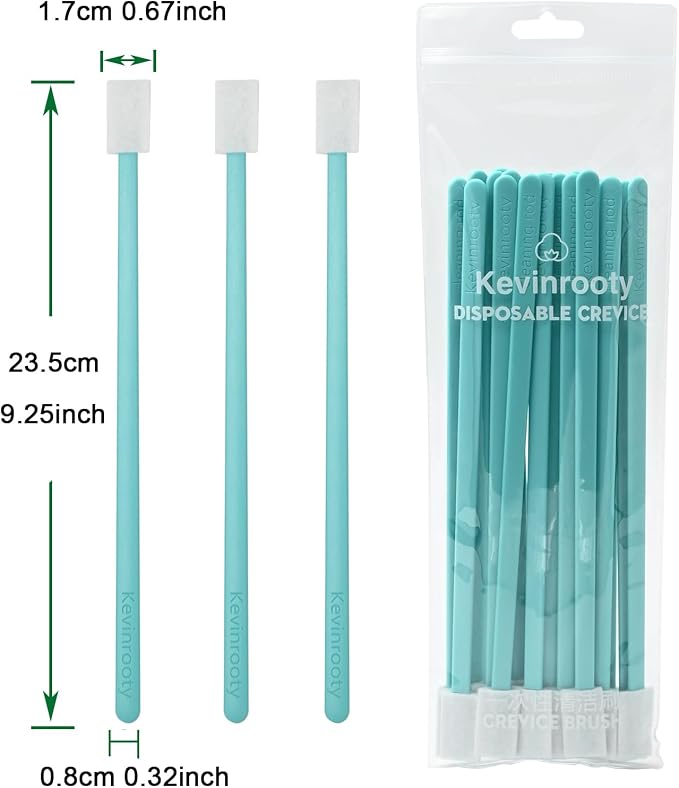 20PCS Crevice Cleaning Brush Tool Kit, Disposable Toilet Brush & Seat Cleaner - Image 2