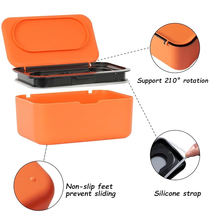 Wipes Dispenser, Wipe Holder for Baby & Adult, Seposeve Refillable Wipe - Image 3