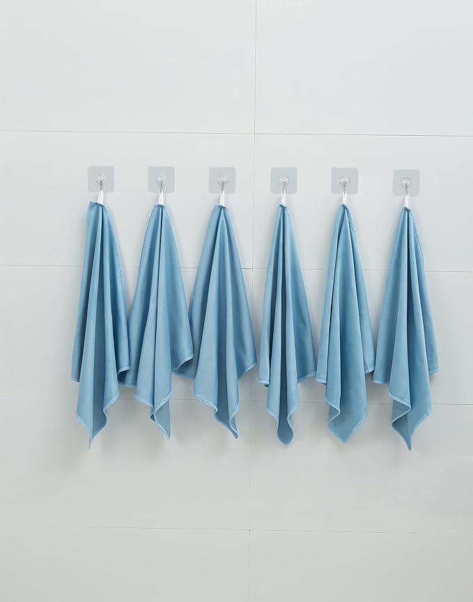 12 Pack Microfiber Glass Cleaning Cloth, 12 Inch X 16 Inch, Lint Free Quickly - Image 6