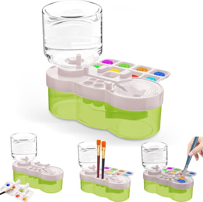 New Paint Brush Cleaner Tool, Brush Rinser Cup Painting Running Water by JEChrochen