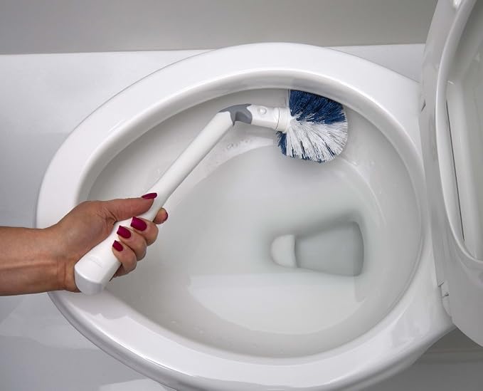 Unger No-Drip Toilet Brush Set, Flexible Neck Scrubber - Image 5