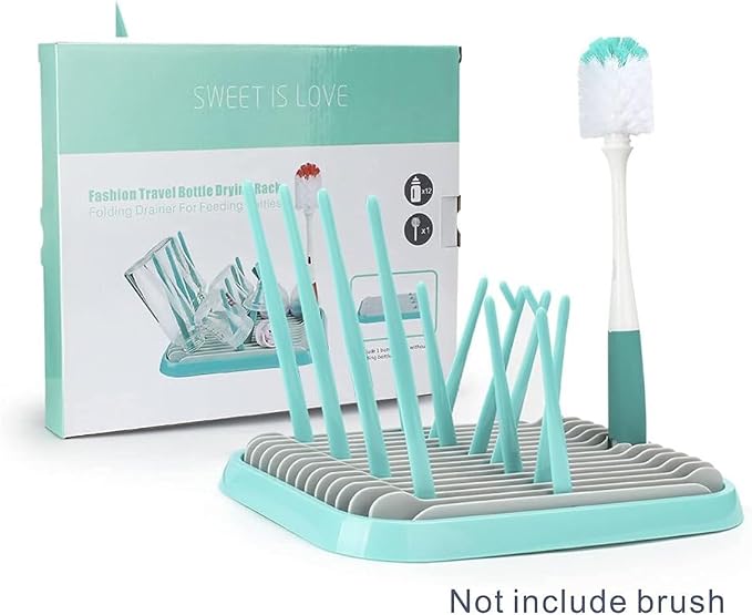 Baby Bottles Drying Rack, Folding Drainer - Image 8