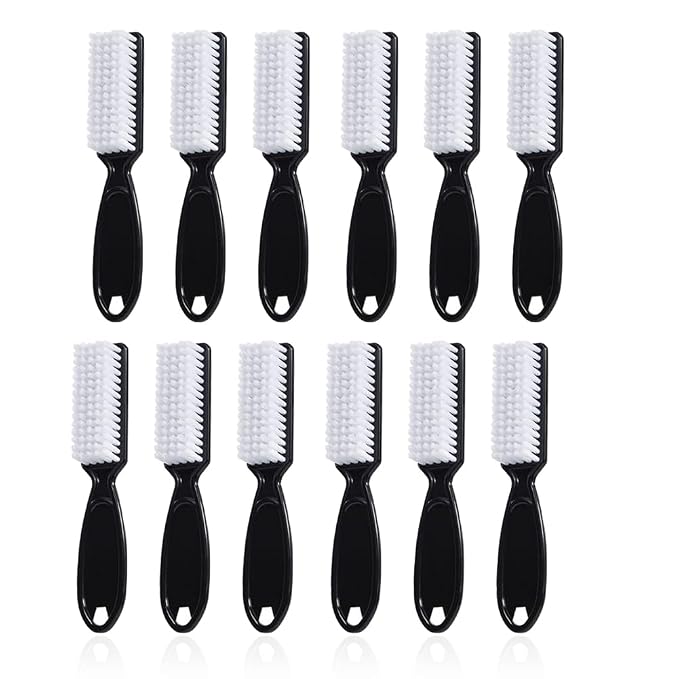 12Pcs Nail Brush for Cleaning Fingernails, Handle Grip Cleaning Brush for Nail by SQULIGT