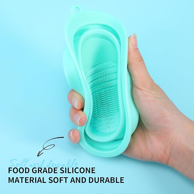DUcare Makeup Brush Cleaner Shampoo Soap Solid Brush Cleaning Mat Removes - Image 2