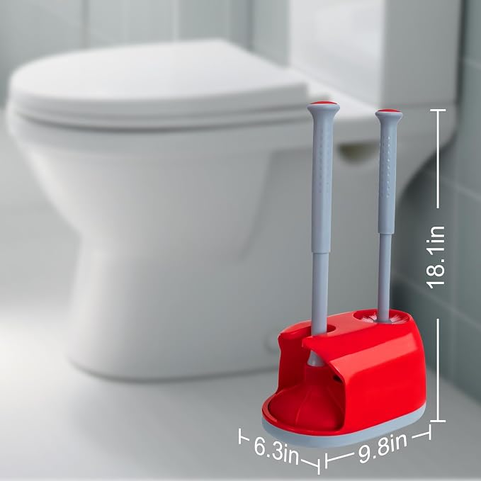 Toilet Plunger and Brush Set for Bathroom Cleaning - Image 4