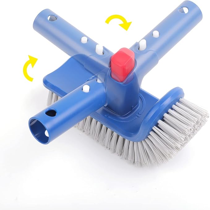 Sepetrel Pool Brush Head for Cleaning Walls, Steps & Corners, Rotatable Hand - Image 2
