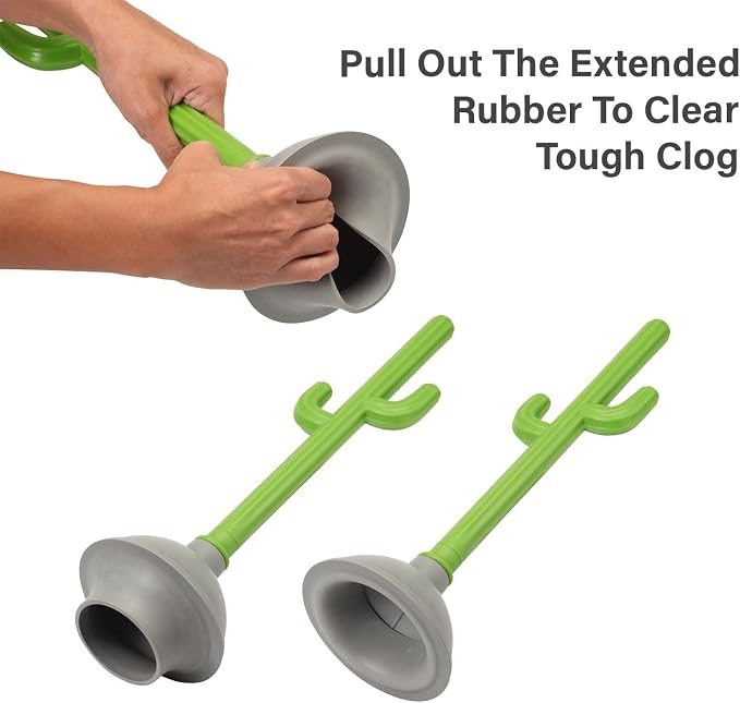 Cactus Toilet Plunger and Brush Set - Image 5