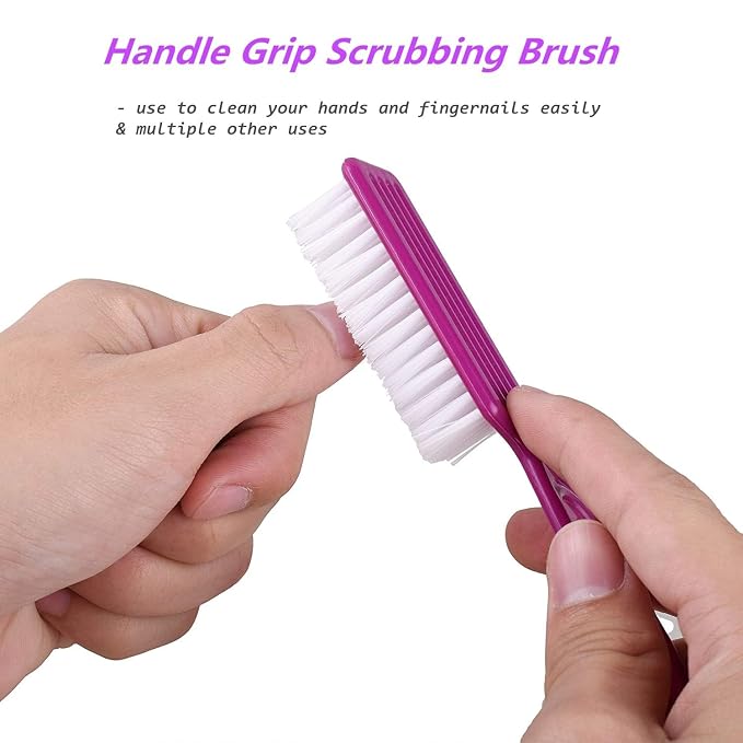 6Pcs Nail Brush for Cleaning Fingernails, Handle Grip Cleaning Brush for Nail - Image 4