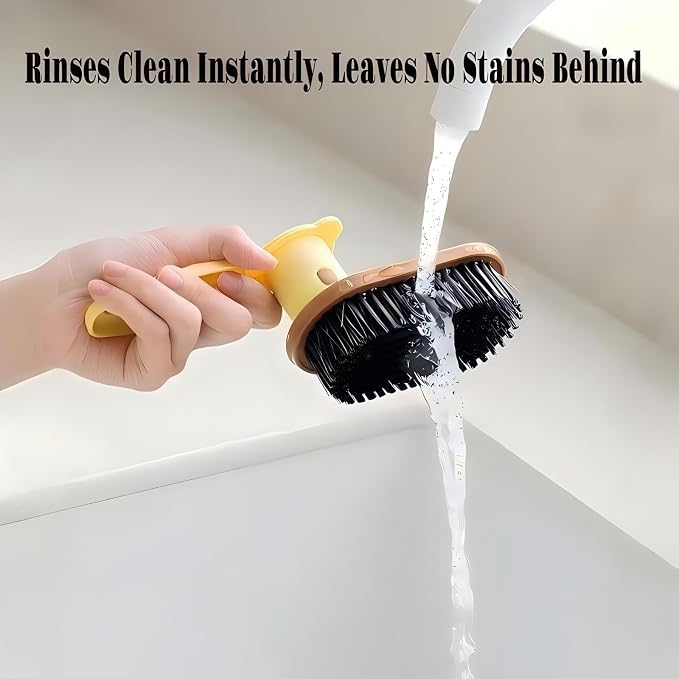 Little Bear Rotating Multi Functional Laundry Brush, Extended Bristle Cleaning - Image 9