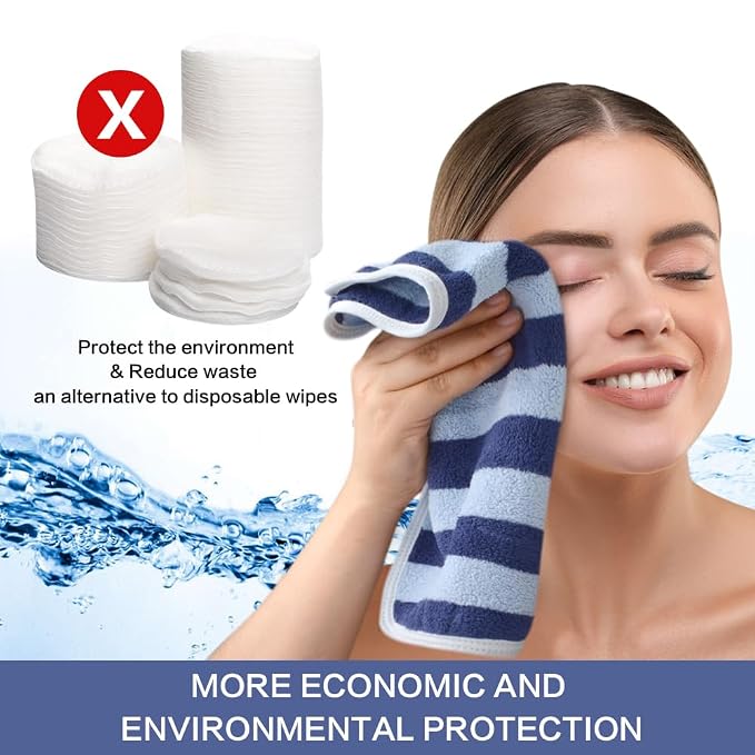SINLAND Microfiber Facial Cloths Fast Drying Washcloth 12inch x 12inch - Image 6