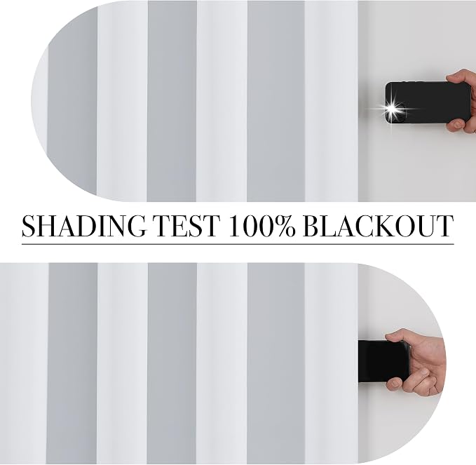 PONY DANCE White 100% Blackout Short Curtains - Image 4