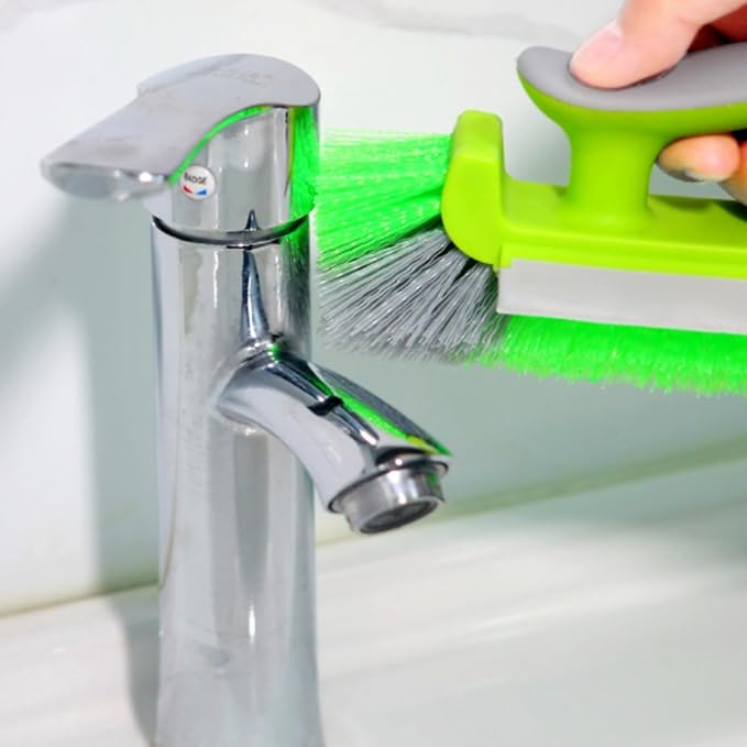 Heavy Duty Corner Cleaning Tool Flexible Bristles Storage Hole Comfort Grips - Image 2