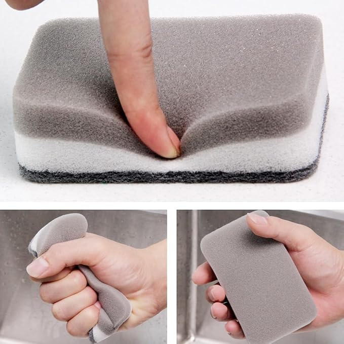 lasenersm 10 Pieces Dishwashing Sponge Kitchen Dishwashing Sponge Non Scratch - Image 6