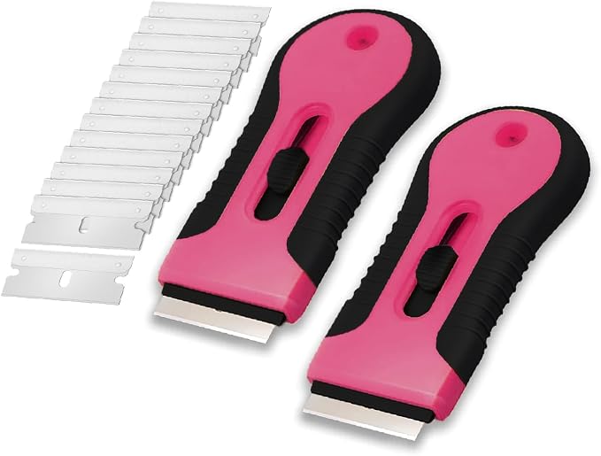 Bates- Razor Blade Scraper Tool, 2 Pack, 30 Extra Stainless Steel Blades by BatesChoice