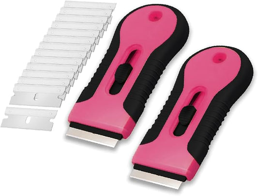 Bates- Razor Blade Scraper Tool, 2 Pack, 30 Extra Stainless Steel Blades by BatesChoice