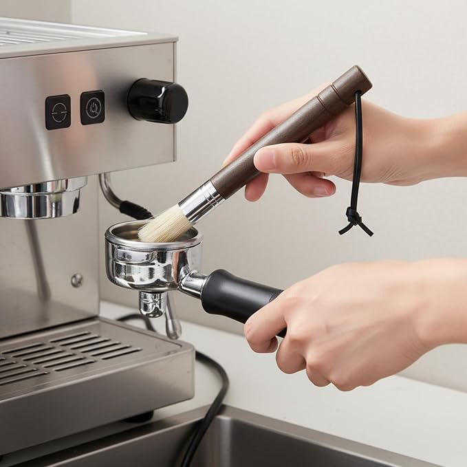 2 Pack Espresso Machine Brush Cleaner Tool Coffee Grinder Cleaning Brush - Image 4