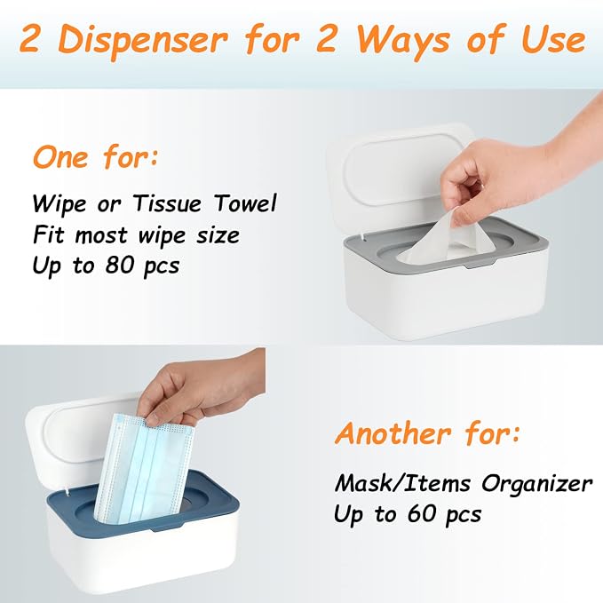 2 Pack Wipes Dispenser, Wipe Holder - Image 5