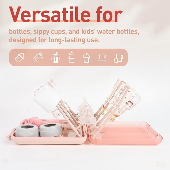 Baby Bottle Brush Set, 6-in-1 Travel Bottle Cleaning Kit - Image 5
