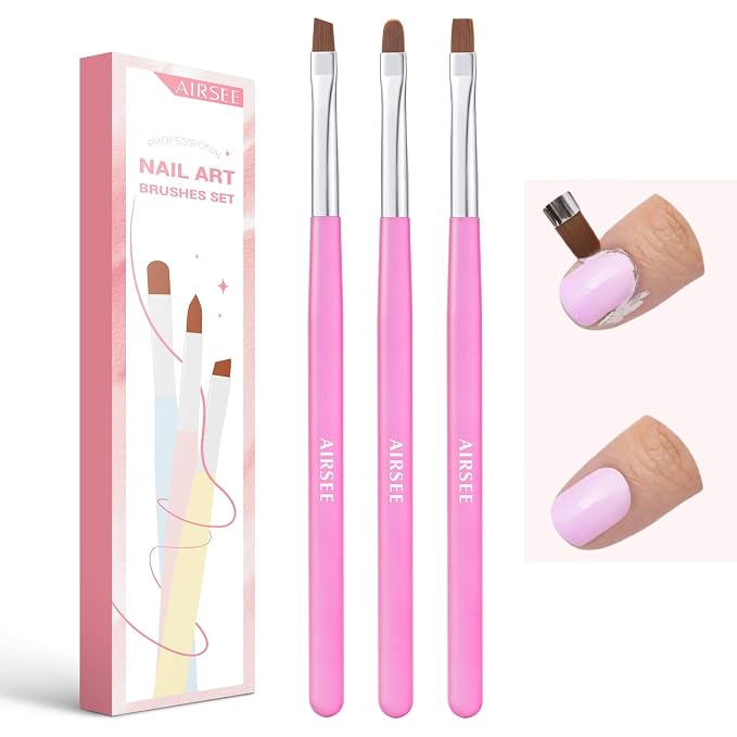 AIRSEE Nail Art Clean Up Brushes, Painting Brushes, Art Design DIY Tools by AIRSEE